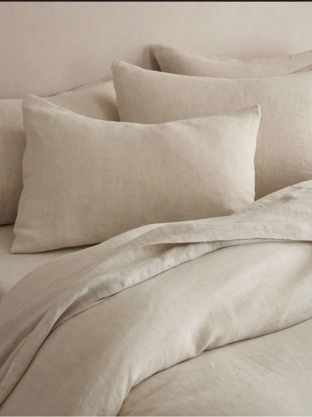 Quince NWOT European Linen Duvet Set in Natural Chambray King/Cal King, 1096